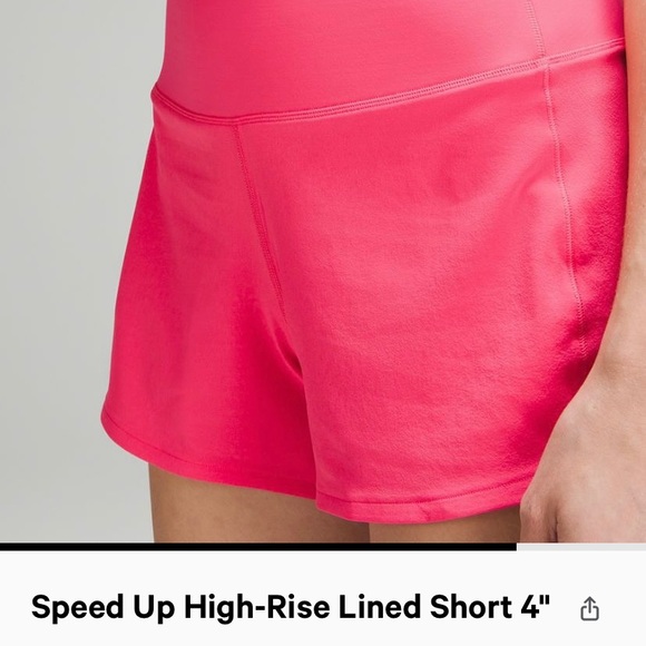 Lululemon Speed Up 4" size 2 high rise shorts - Picture 4 of 10
